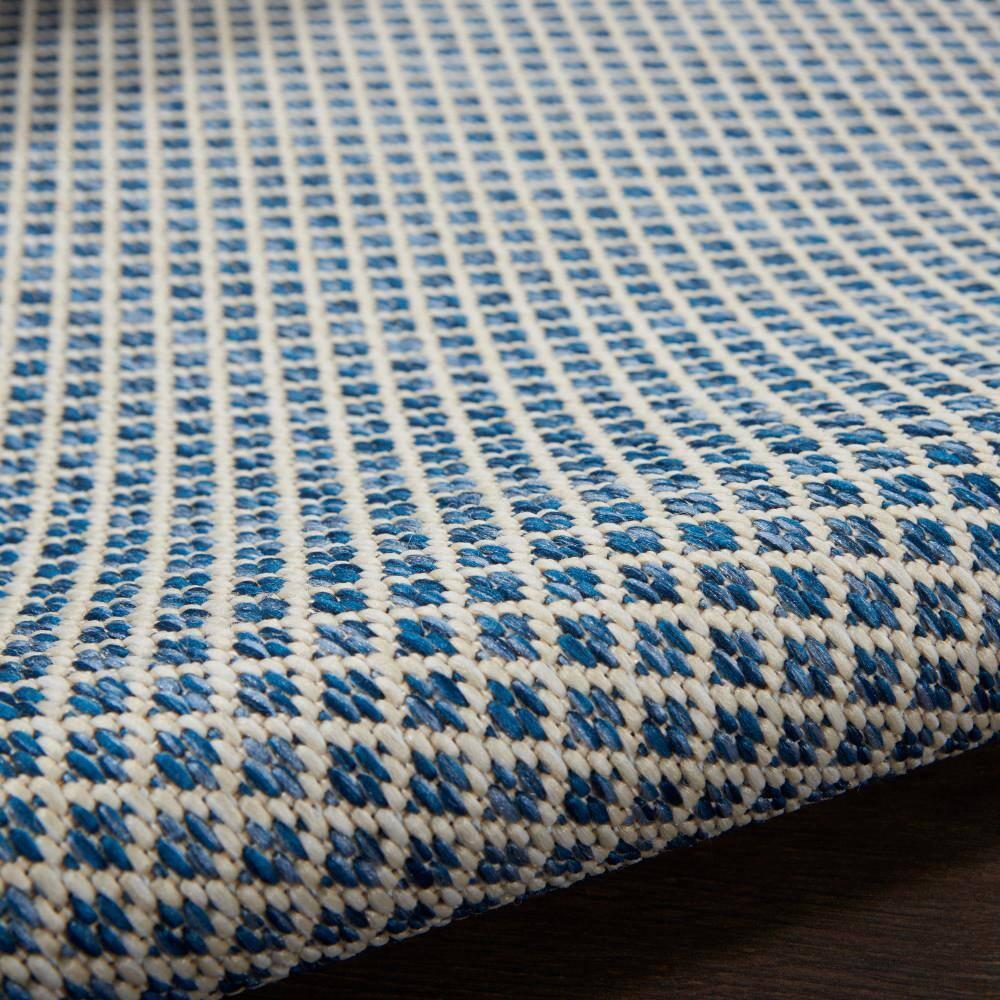Nourison Courtyard COU01 Indoor/outdoor Area Rug - Ivory Blue 6' x 9'
