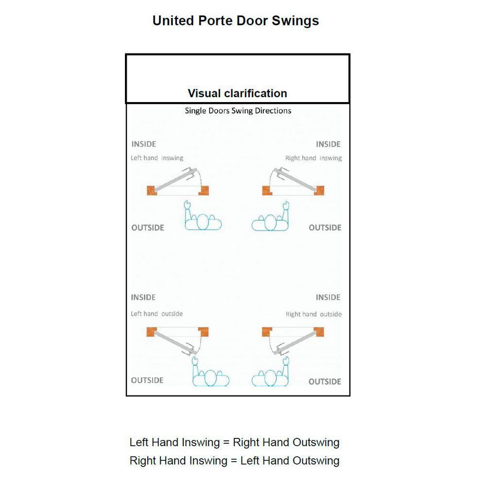 Interior Solid French Pre-Hung Door Frosted Glass | Veregio 7412 White Silk | Single Regular Panel Frame Trims Handle | Bathroom Bedroom Sturdy Doors -24" x 80"