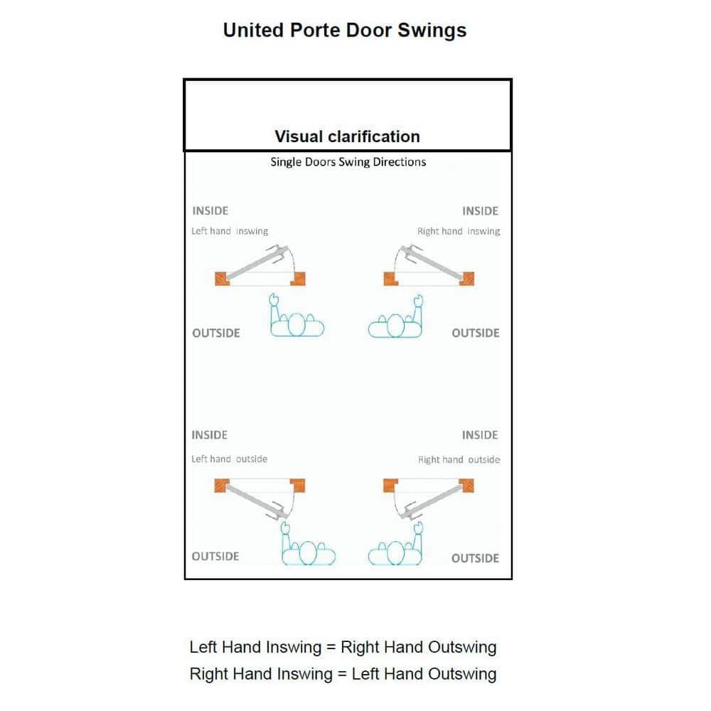 Interior Solid French Pre-Hung Door Frosted Glass | Veregio 7412 White Silk | Single Regular Panel Frame Trims Handle | Bathroom Bedroom Sturdy Doors -32" x 84"