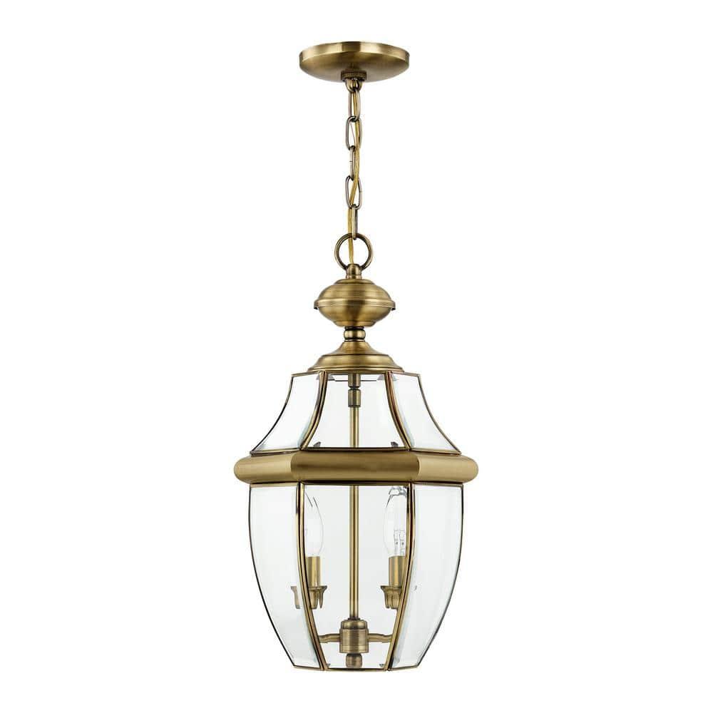 Livex Lighting Monterey 2 - Light Pendant in  Antique Brass