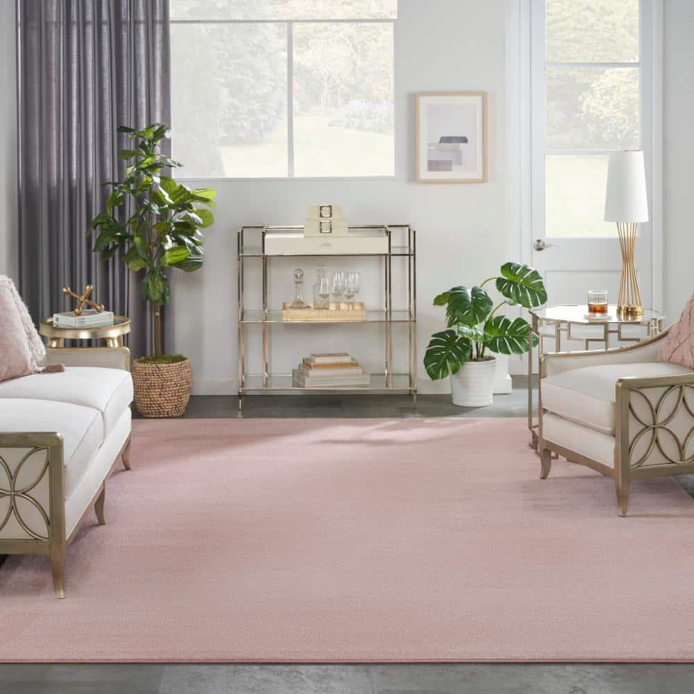 Nourison Essentials Easy Care Indoor Outdoor Area Rug - Pink 10' x 14'