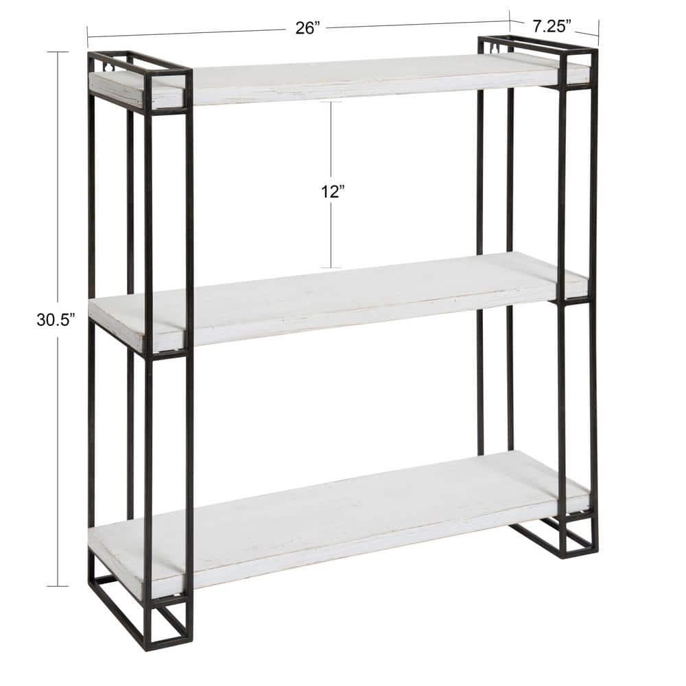 Burchill 3 Piece Pine Floating Shelf