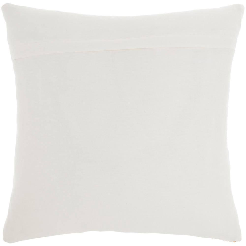 Nourison Stitched Stripe Orange 18" x 18" Indoor/Outdoor Throw Pillow