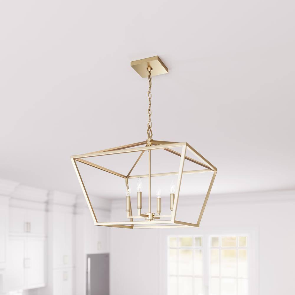 Millennium Lighting 4 - Light Pendant in  Modern Gold