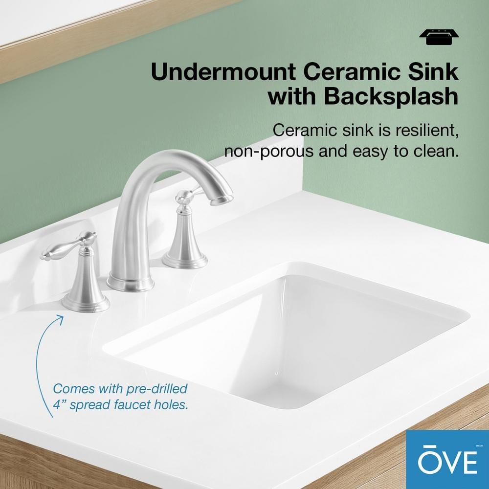 OVE Decors Kansas 30" Single Bathroom Vanity, in White Oak Finish & Reviews | Wayfair