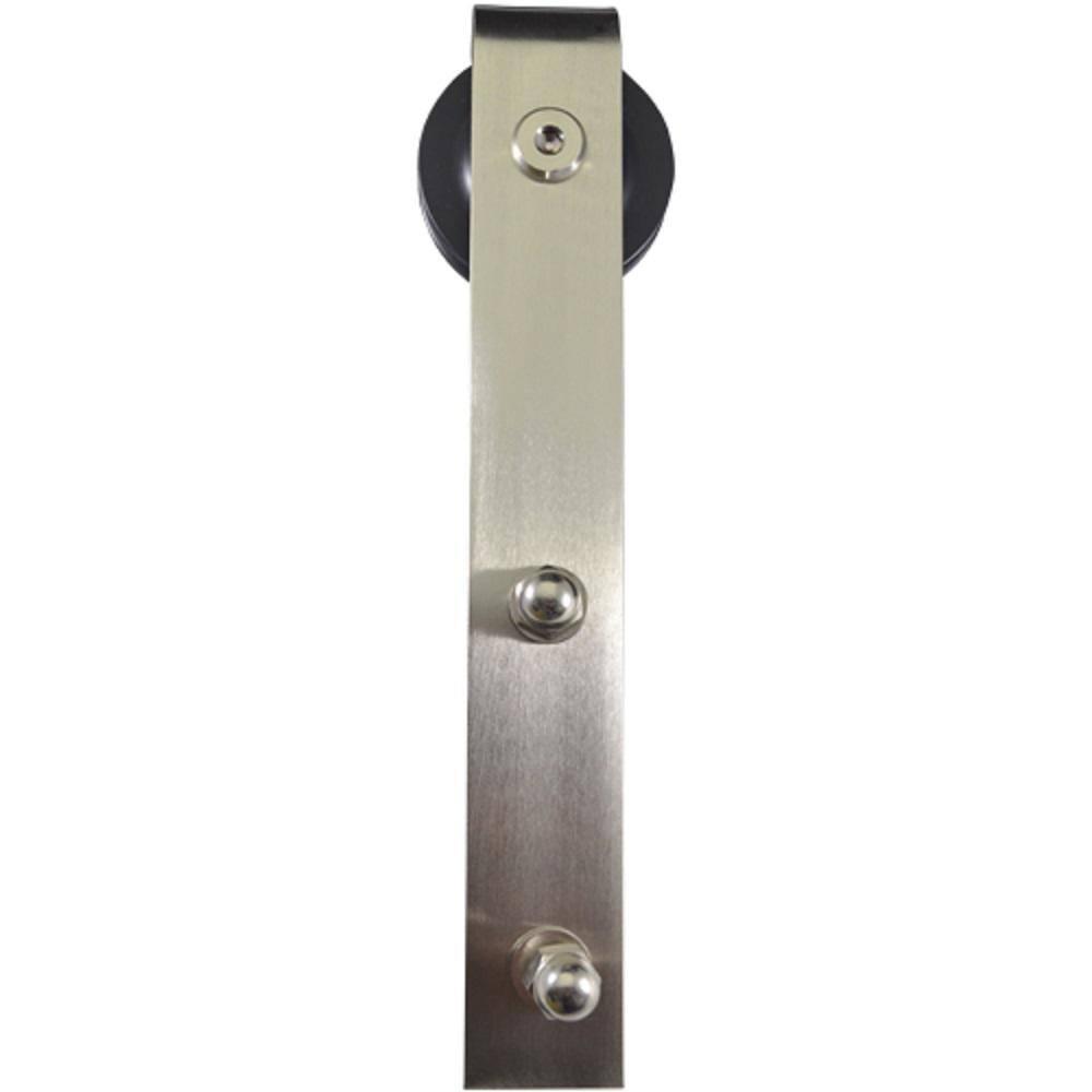 MMI DOOR Door Hinge 80'' Solid + Manufactured Wood Paneled with Installation Hardware Kit Barn Door