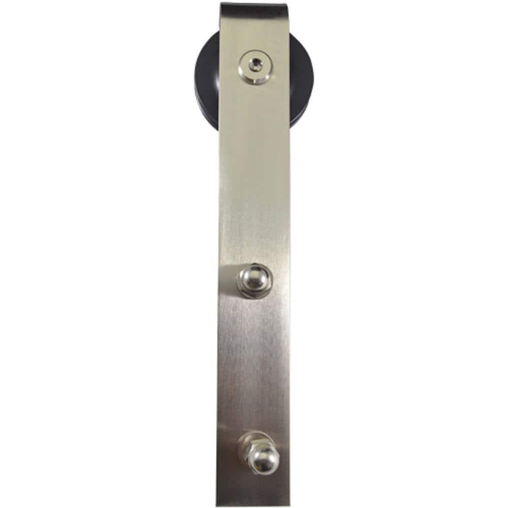 MMI DOOR Door Hinge 80'' Solid + Manufactured Wood Paneled with Installation Hardware Kit Barn Door