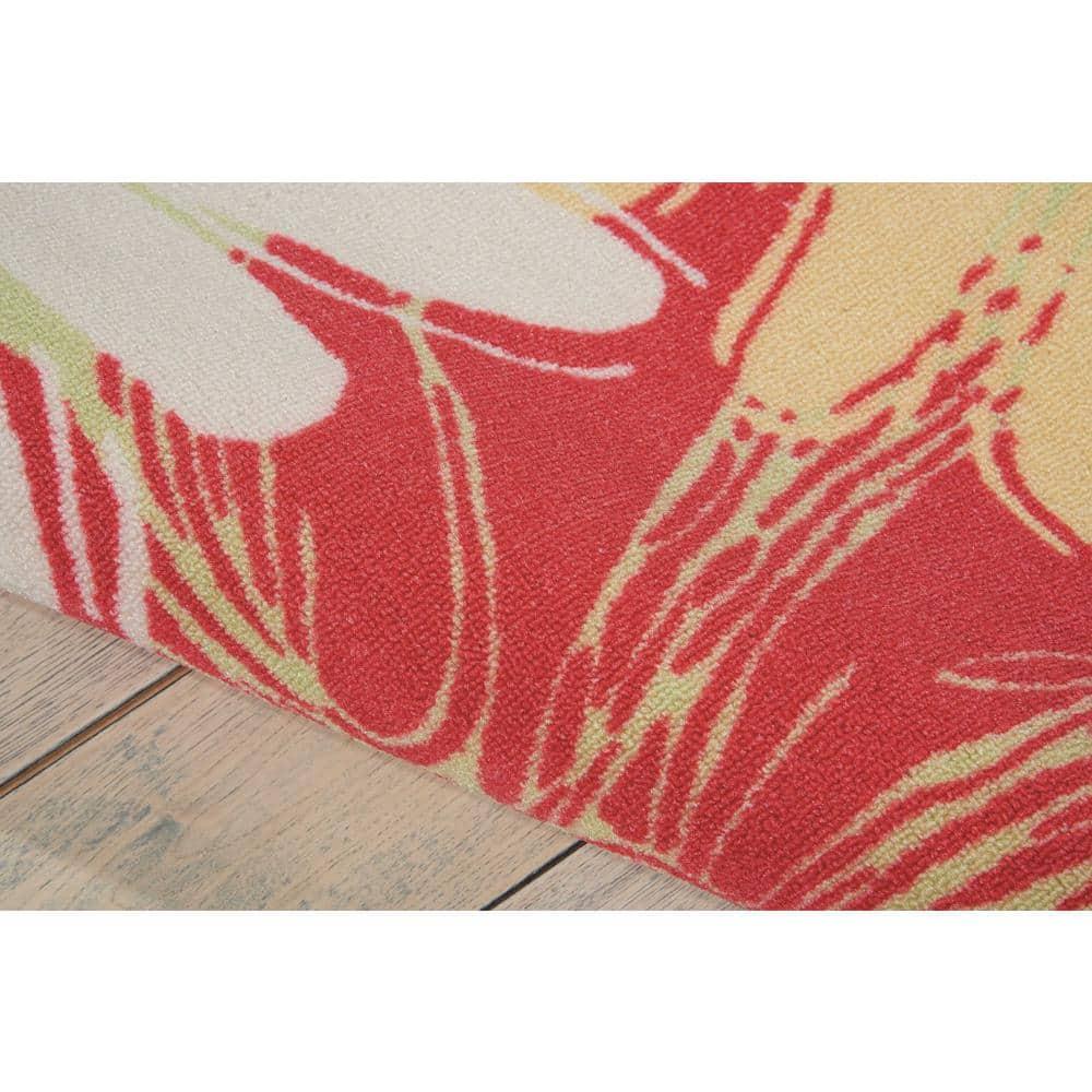 Nourison Home & Garden Green Indoor/Outdoor Area Rug RS022 5'3" x 7'5"