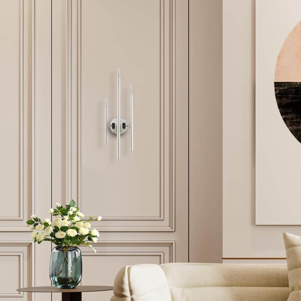 Livex Lighting Denmark 3 - Light Wall Light in  Brushed Nickel