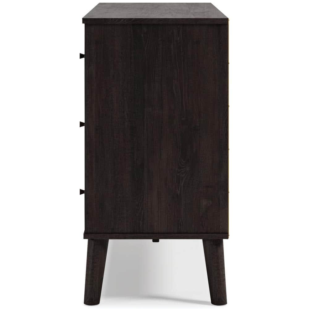 Signature Design by Ashley Contemporary Piperton Dresser, Two-tone Brown/Black