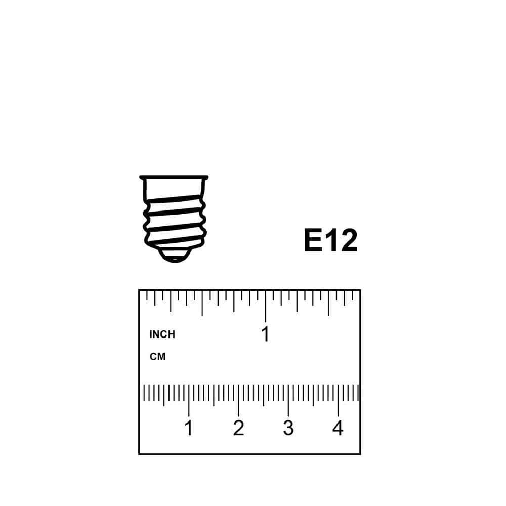 Feit Enhance A15 E12 (Candelabro) Bombilla LED de Filamento Luz Diurna Equivalente a 60 Vatios, Paquete de 2