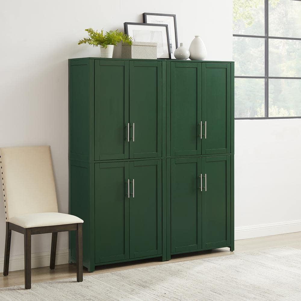 Crosley Furniture Savannah 2-Piece Kitchen Storage Pantry Set