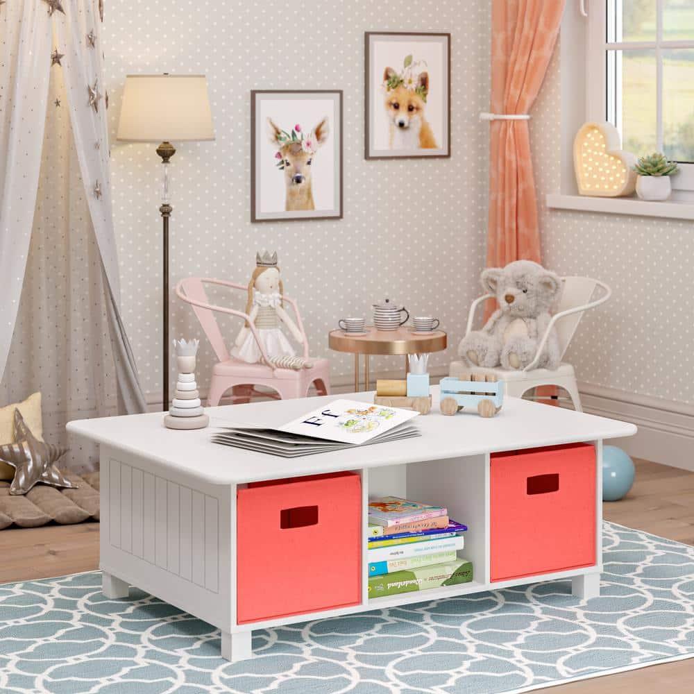RiverRidge Home RiverRidge Kids Desk, Activity and Play Table with 6 Storage Cubbies
