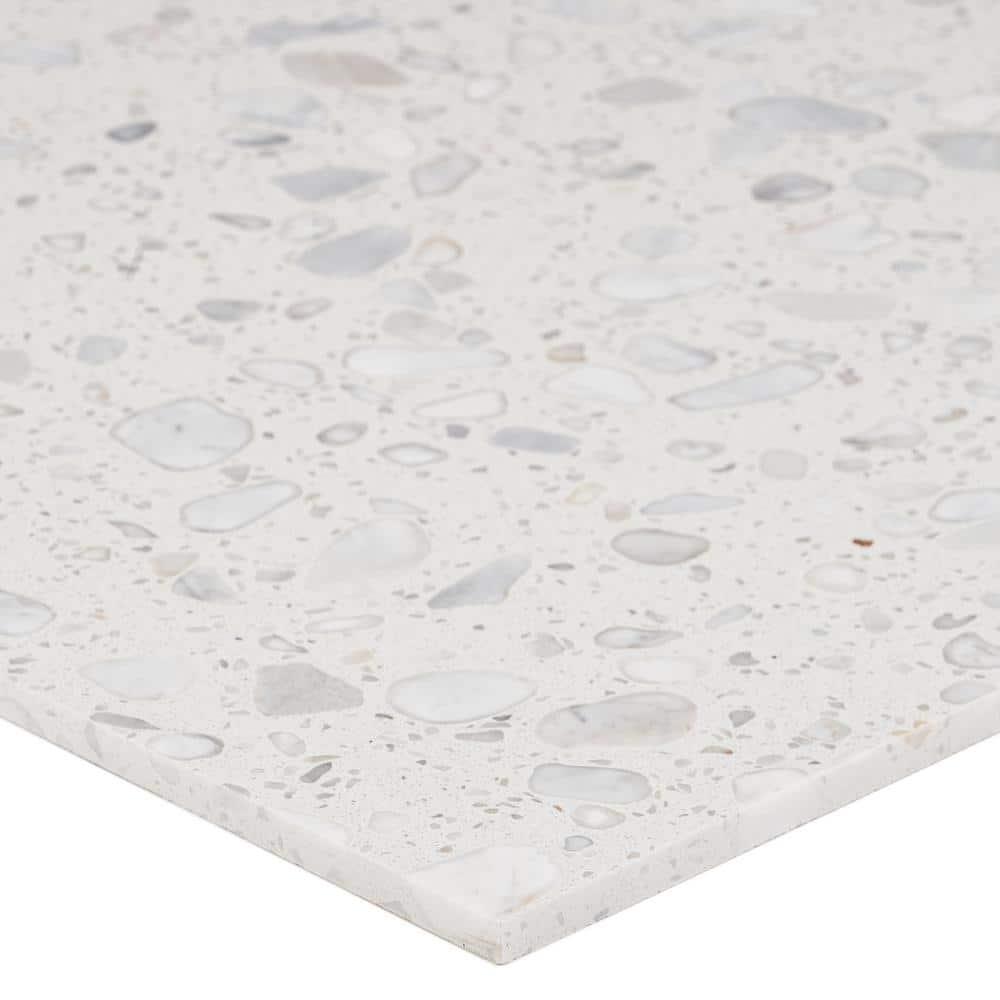 Terra Italia 23.62 in. x 23.62 in. Honed Terrazzo Floor and Wall Tile (3.87 Sq. Ft. / Each)