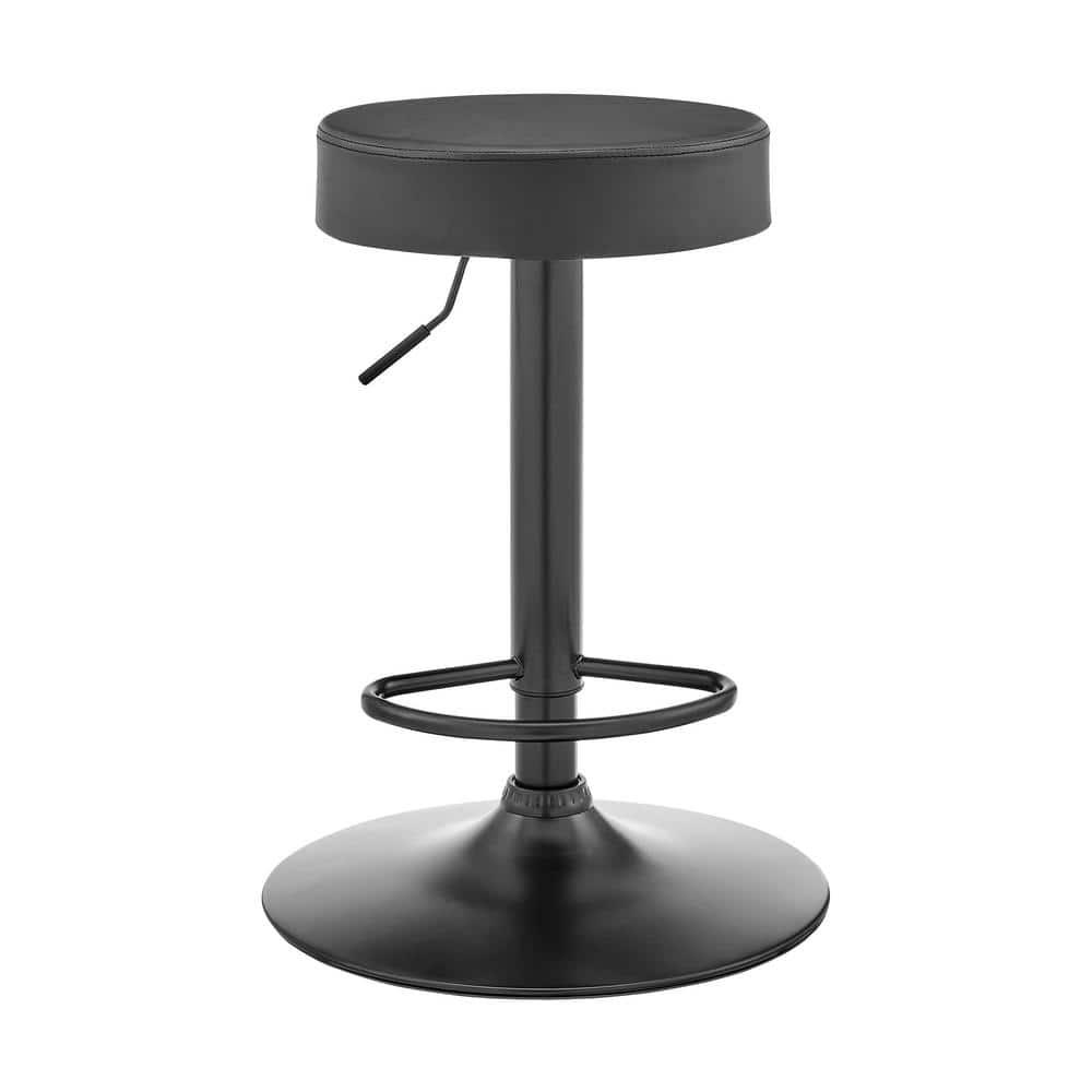 Dax Barstool: Adjustable, Swivel, Square Upholstered Seat - Armen Living