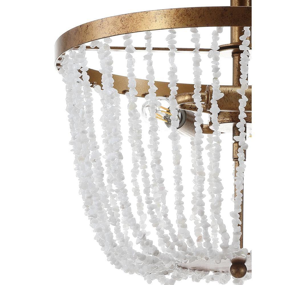 Jonathan Y Lighting Jyl9021 Georgian 3 Light 15" Wide Led Semi-Flush Bowl Ceiling Fixture