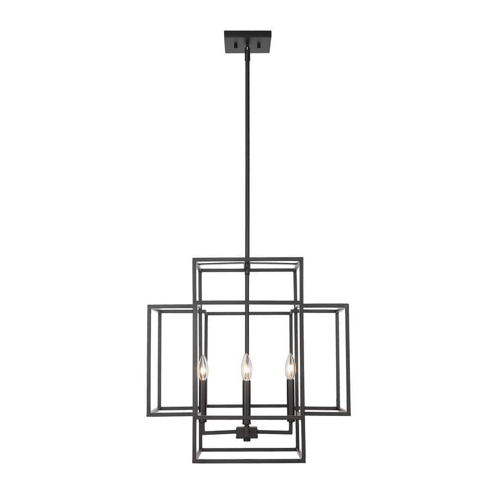 Z-Lite Titania 4 - Light Chandelier in  Matte Black