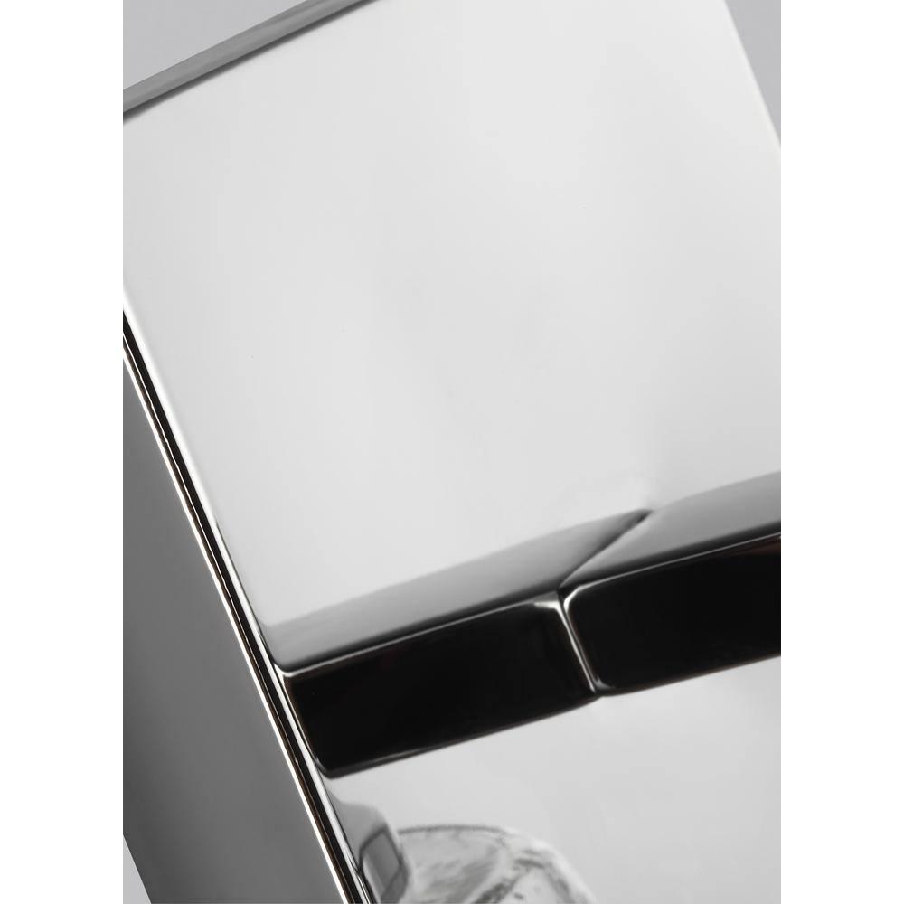 Chrome Clear Seeded Glass Round Wall Sconce, 1-Light