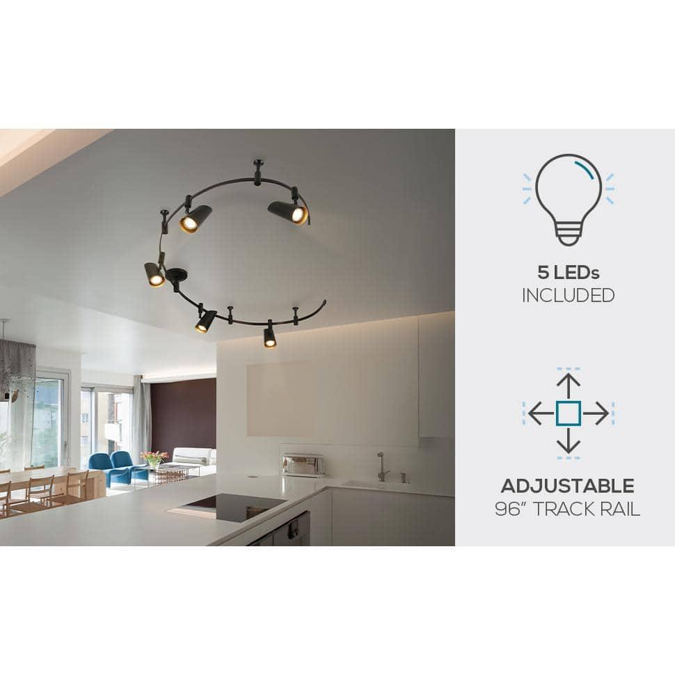 Catalina Lighting Lunar 5-Light LED Flex Track