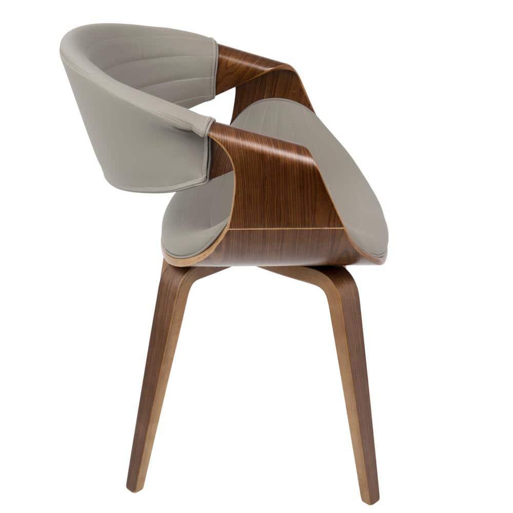 Symphony Mid Century Modern Dining/Accent Chair Gray - Lumisource