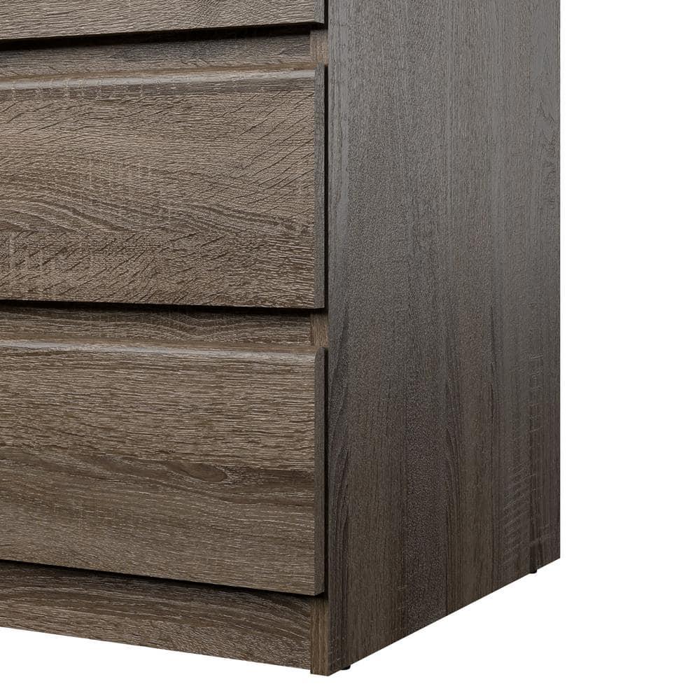 Wood Scottsdale 5 Drawer Chest in Truffle Gray-Tvilum