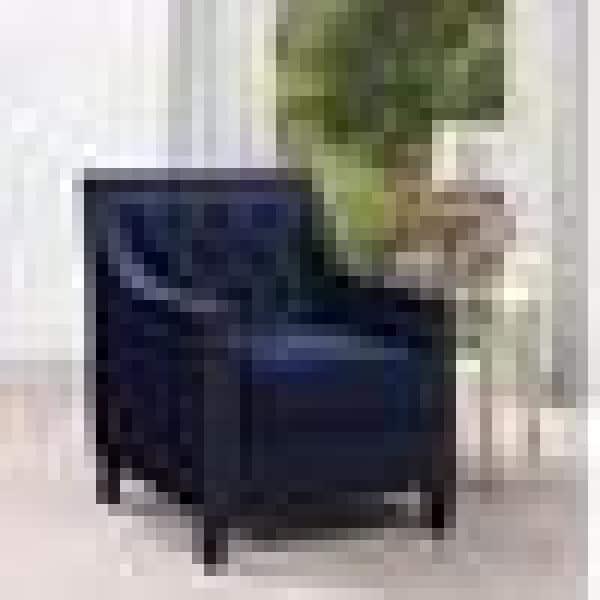 Picket House Furnishings Teagan Accent Arm Chair in Navy Fabric