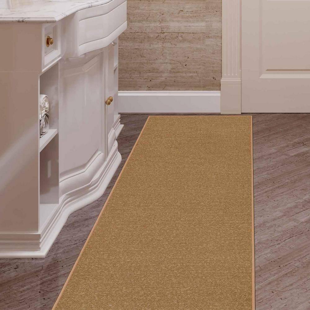 Ottomanson Ottohome Non-Slip Solid Area Rug For Living Room, Hallway Runner, Entryway Rug