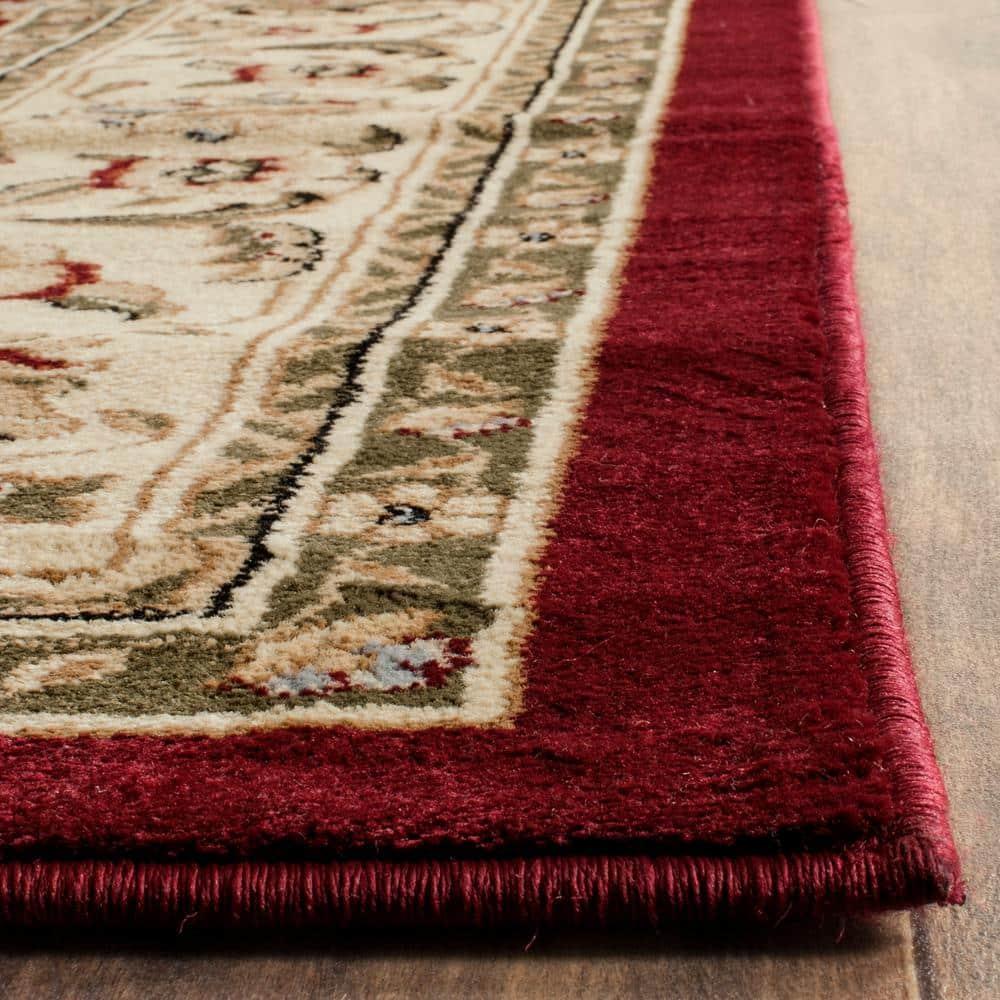 Lyndhurst LNH312 Power Loomed Area Rug - Red/Ivory - 8'x11' - Safavieh.