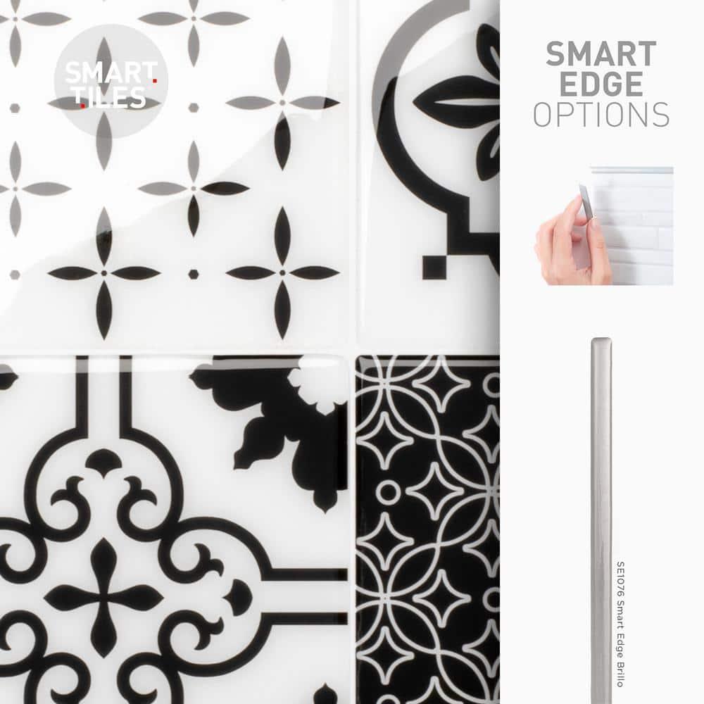 Peel and Stick Gel Backsplash Tile Vintage 9'' x 9''