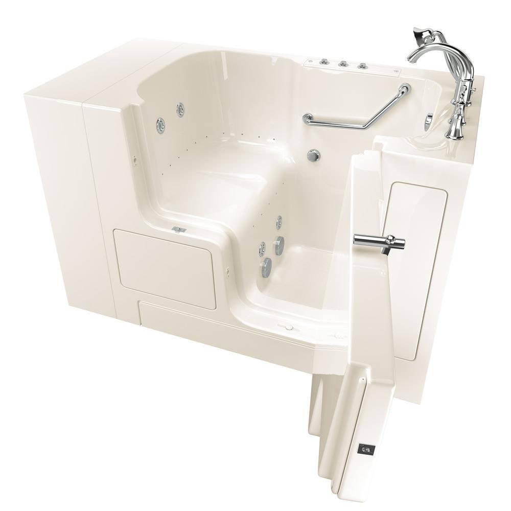 52'' x 32'' Walk-in Fiberglass Bathtub with Faucet