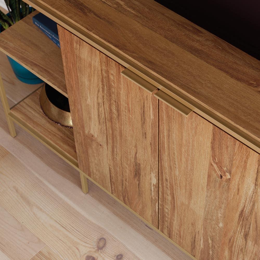 International Lux Modern TV Stand: Adjustable Shelf, Cable Management, Metal Frame - Sauder