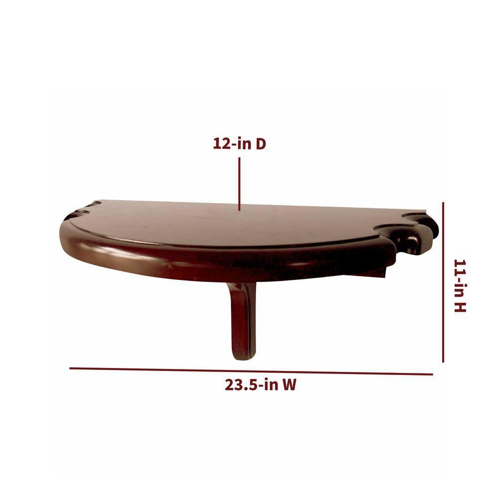 Hathaway Games Premium Half Moon Pool Cue Wall Shelf