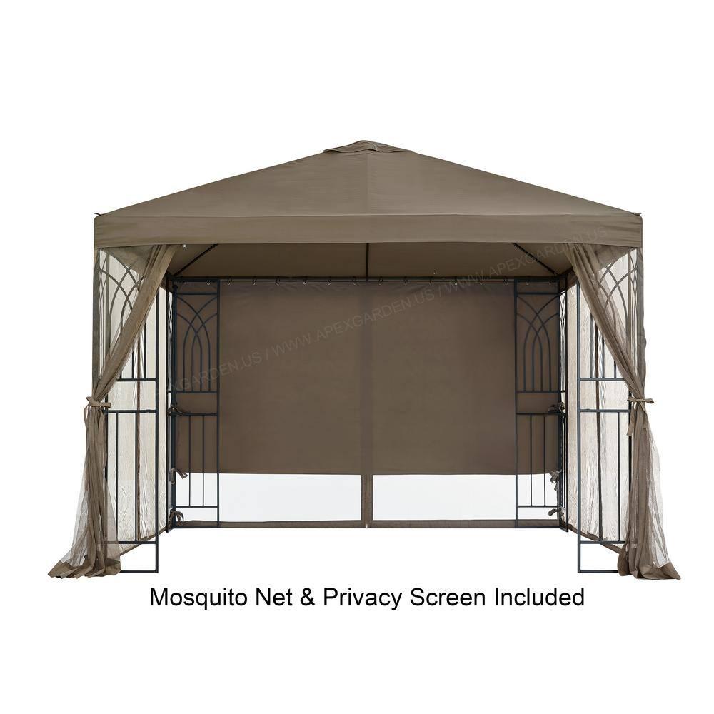 Symphony III 10 Ft. X 10 Ft. Single-Tier Steel Gazebo