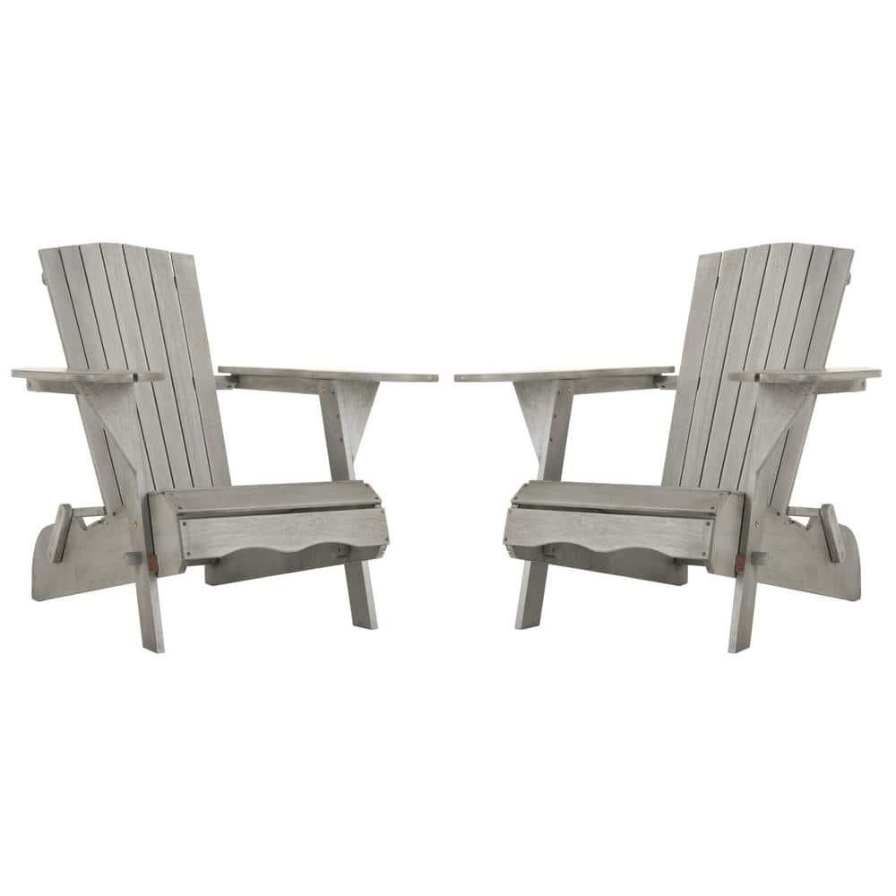 Breetel Adirondack 2 Per Box Indoor/Outdoor (Set Of 2) - PAT7034 - Grey - Safavieh