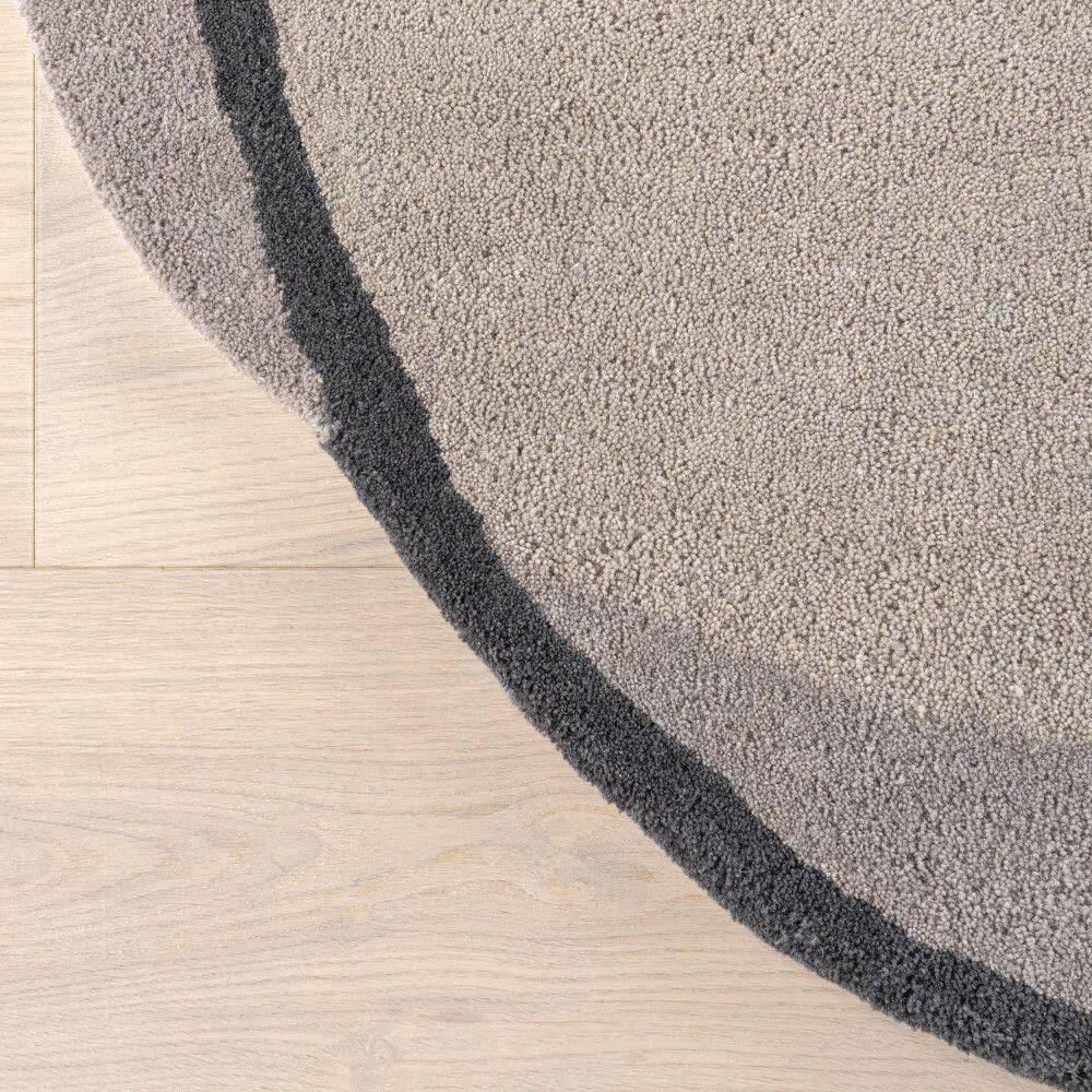 Nuloom Greenwich Abstract Wool Area Rug, Shaped 4' x 6', Grey