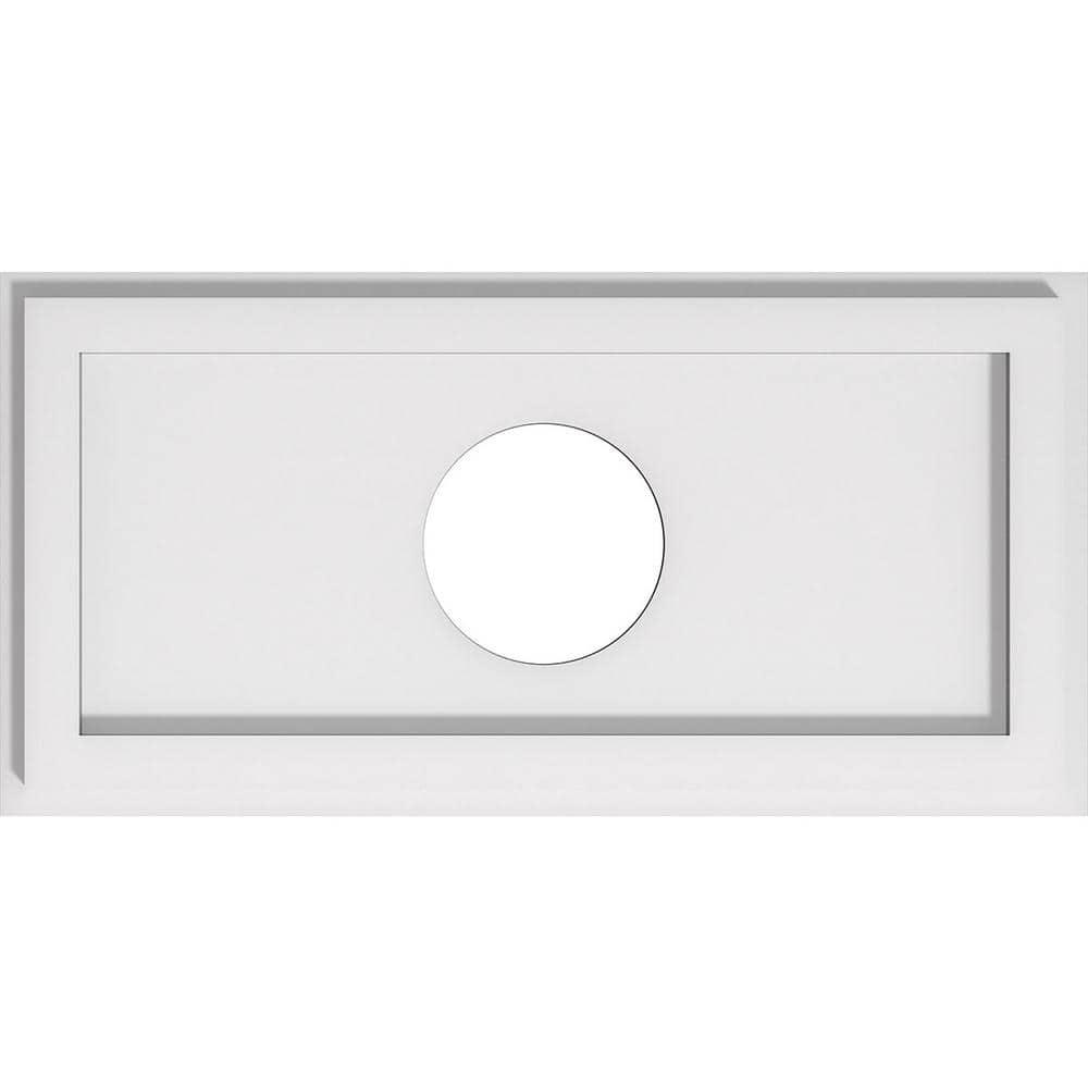 Ekena Millwork Rectangle Ceiling Medallion CMP18X9RE-04000