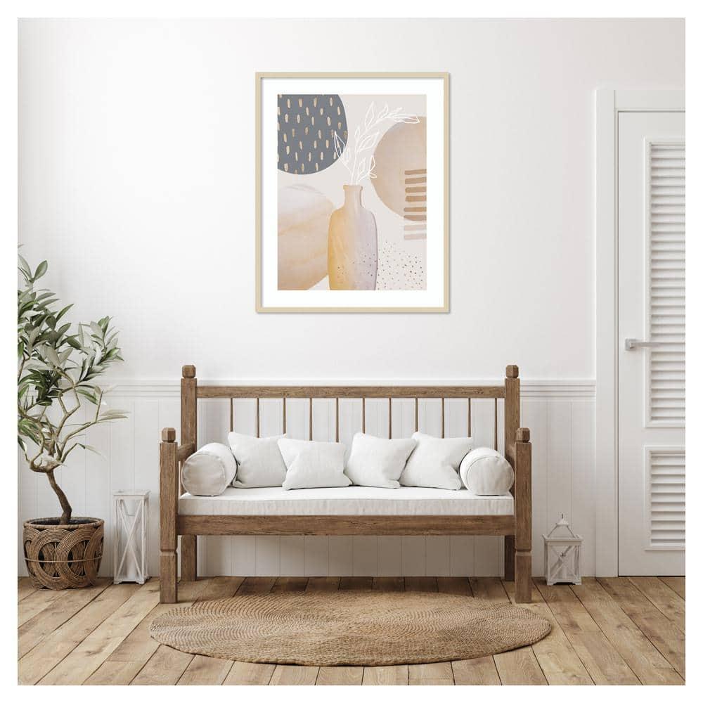 Amanti Art 33"x41" Mid-Century Floral II by Andrea Haase Wood Framed Wall Art Print