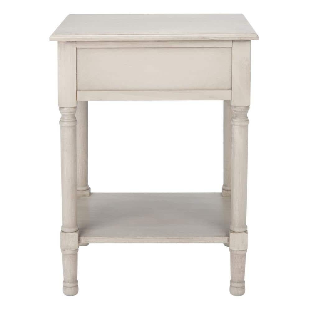 Whitney 1 Drawer Accent Table - Greige - Safavieh.