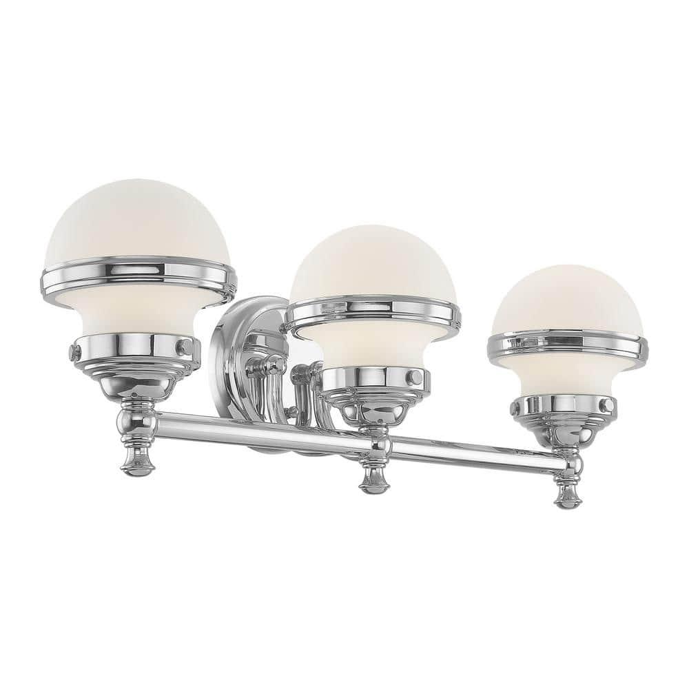 Livex Lighting Oldwick 3 - Light Vanity in  Polished Chrome