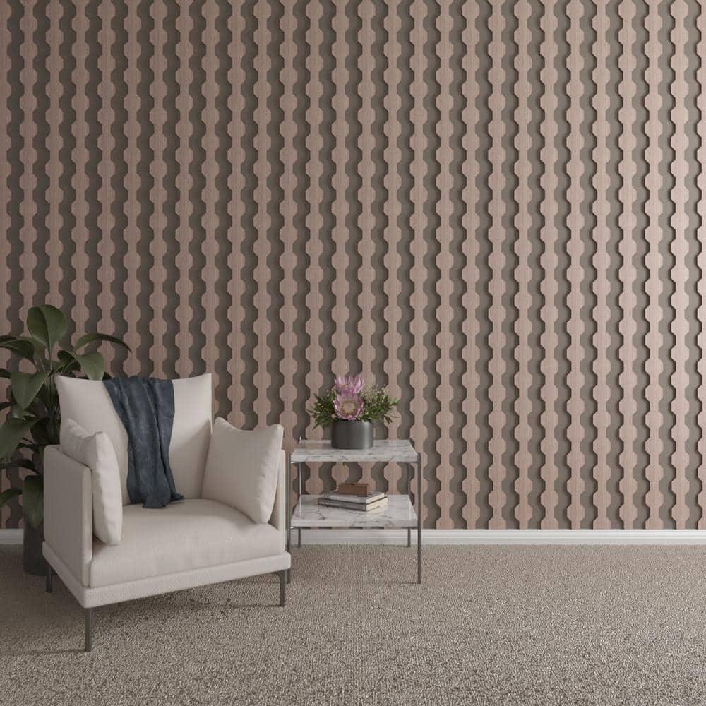 Ekena Millwork Pontiac Adjustable Wood Decorative Slat Wall Panel Kit