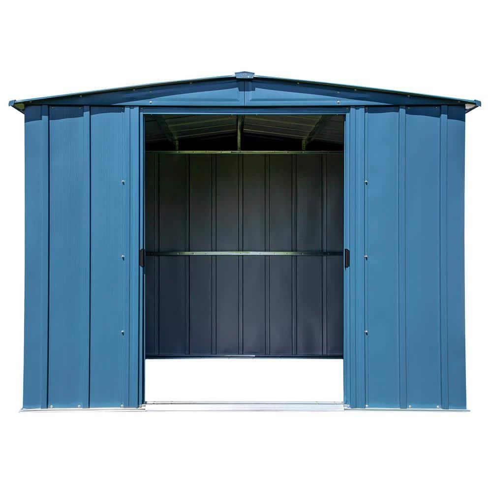 Arrow 8 ft. W x 6 ft. D Galvanized Steel Storage Shed