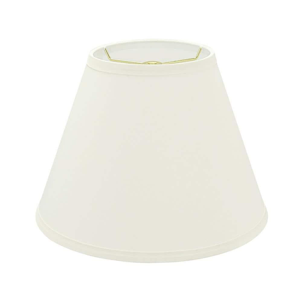 Aspen Creative 32630 Transitional Hardback Empire Spider Lamp Shade in White, 6" T x 12" B x 9" H