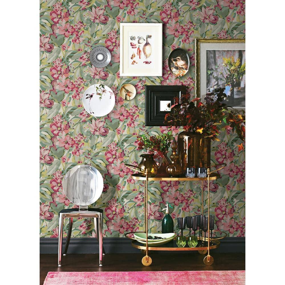 Belles Fleurs Peel & Stick Floral Roll