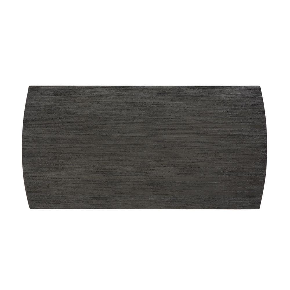 Dennis End Table with Shelf Wirebrush Dark Gray