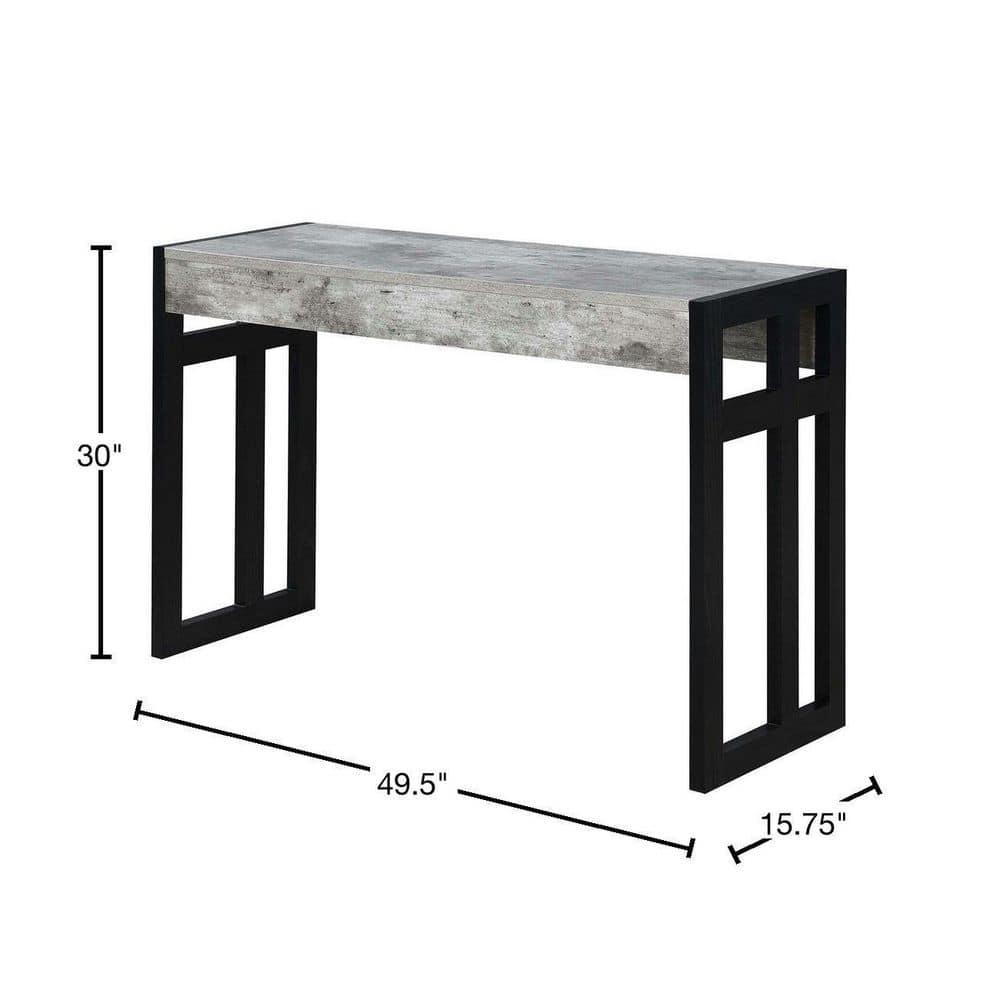 Convenience Concepts Monterey Console Table, Faux Birch/Black