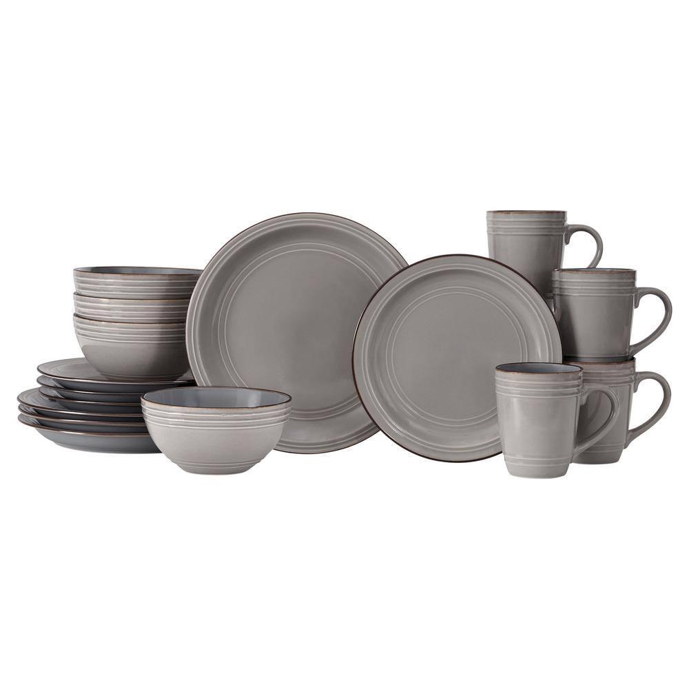 16 Piece Stoneware Dinnerware Set - Service for 4