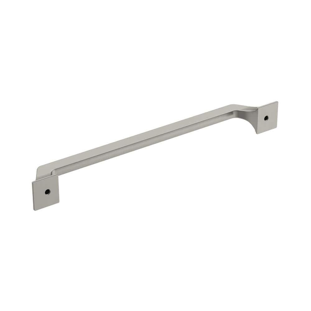 Amerock Exceed 8-13/16 inch (224mm) Center-to-Center Satin Nickel Cabinet Pull