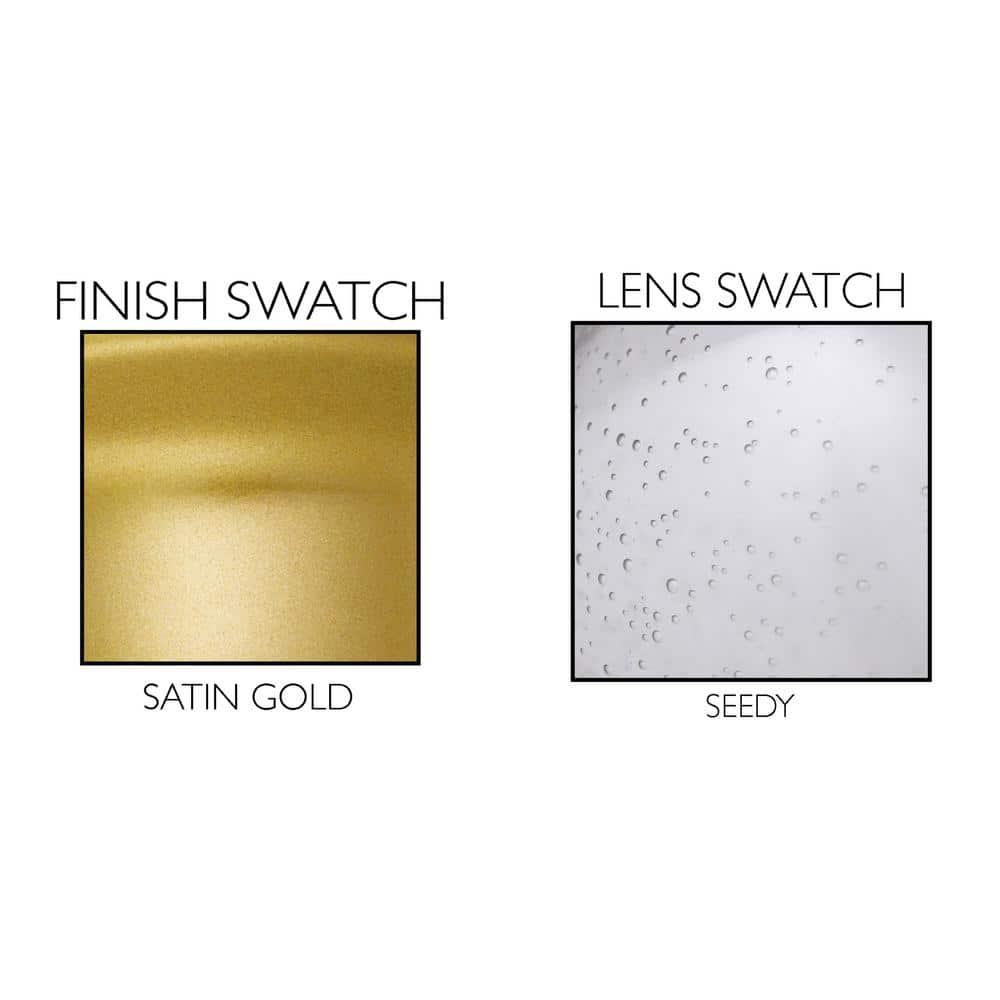 Design House  Augustin Wall Light in Satin Gold