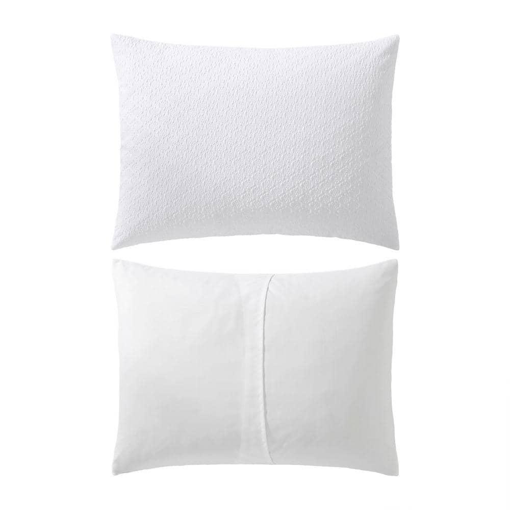 Laura Ashley Laura Ashley Margaret White Easy Care Reversible Dorm Bonus Bed Set