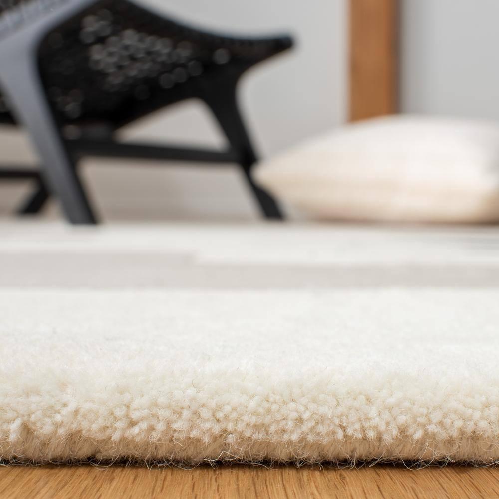 SAFAVIEH Fifth Avenue Deacon Abstract Area Rug, Ivory/Brown, 3' x 3' Square